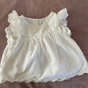 Gap Baby Eyelet White Top